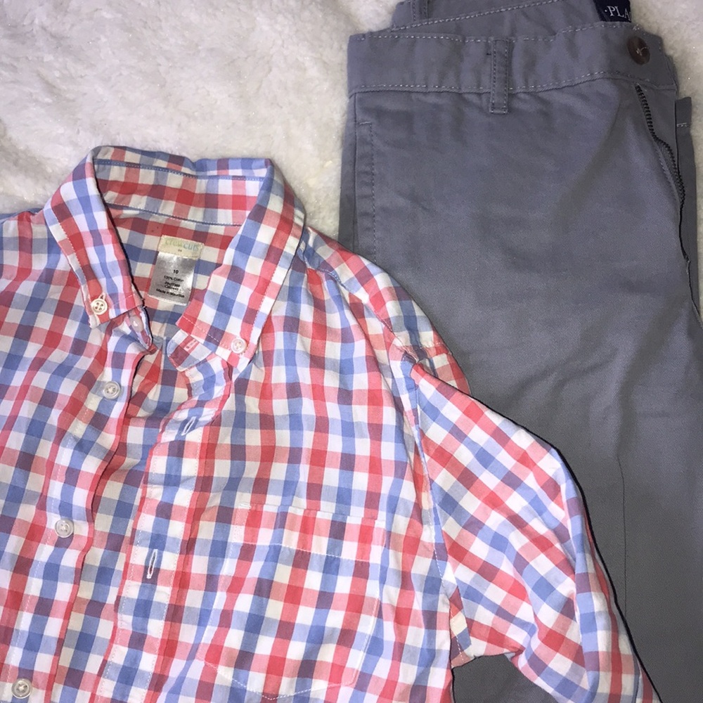 Crewcuts by jcrew plaid button down